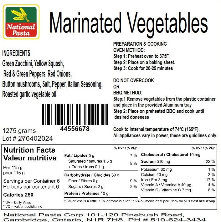 Marinated Vegetables