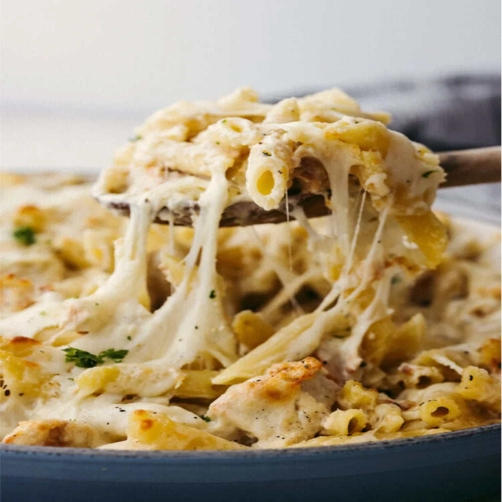 Roasted Chicken Alfredo Pasta